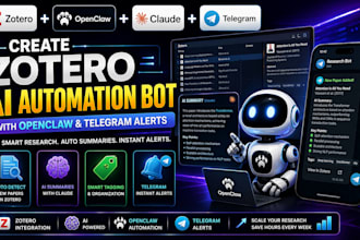 create zetero ai automation bot with openclaw and telegram alerts