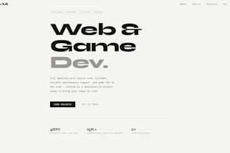 create an amazing website for a cheap price