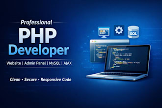 build a professional PHP website with mysql database