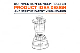 do invention concept sketch product idea design and startup patent visualization