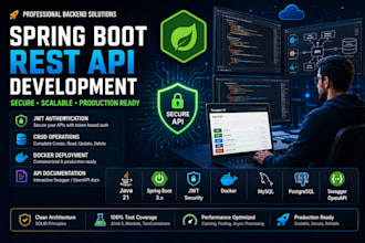 build a production ready rest API with spring boot, jwt auth and docker