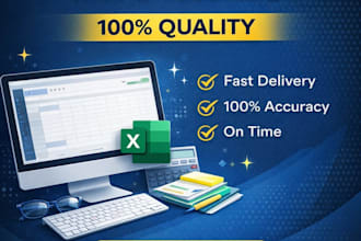 do fast and accurate data entry, typing, copy paste and excel work