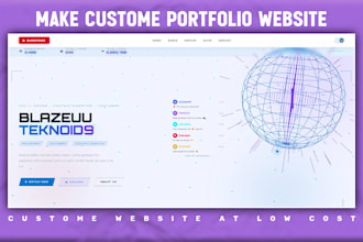 design a modern portfolio website with smooth UI and animations
