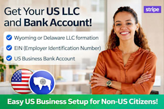 get you an US llc wyoming with ein and USA bank account