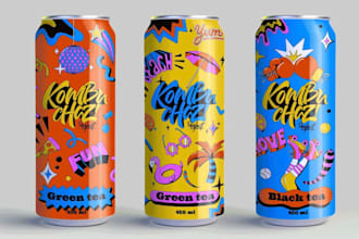 design can label, beer label, bottle label and beverage label mockup