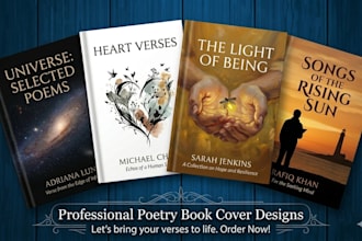 kdp poetry book cover format non fiction layout selling artistic ebook design