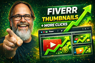 design premium fiverr thumbnails that increase CTR