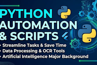 write custom python scripts and automation tools