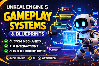 create unreal engine 5 gameplay systems and blueprints