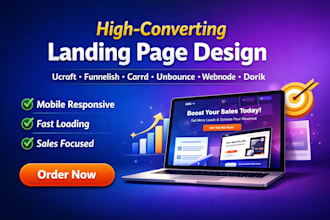 build ucraft funnelish carrd unbounce webnode dorik landing page website design