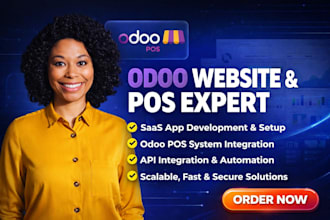 do odoo erp crm odoo pos inventory modules api integration saas app web app hr