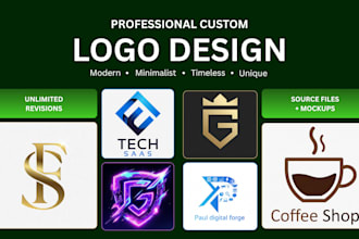 create modern logo design for business app and brand identity