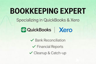 do setup and manage bookkeeping using quickbooks and xero