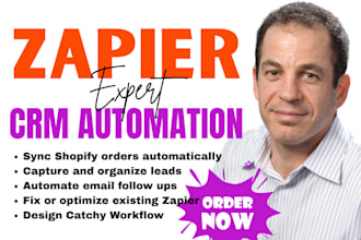 build zapier automation, zapier integration, crm and ai workflow automation