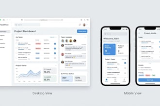 design responsive UI UX for web and mobile