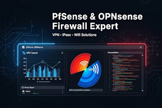 setup pfsense opnsense firewall network VPN ipsec and wifi solution