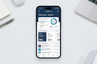 design elegant mobile UI UX for startups
