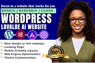 build wordpress website clone migrate lovable ai to wordpress elementor website