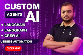 build custom ai agents using langchain, langgraph and crewai