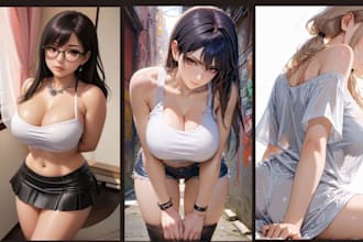 do illustrations, character design, furry, nsfw and sfw ai influencer model