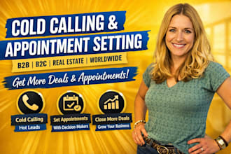 cold calling and appointment setting for b2b b2c real estate telemarketing
