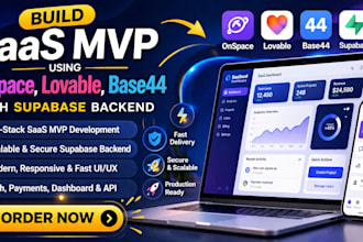build saas mvp using onspace  base44 with supabase backend