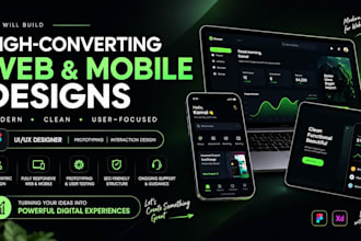 design professional UI UX for web apps