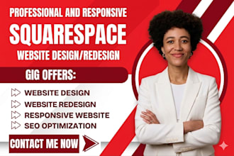 build squarespace website design squarespace redesign sqaurespace development