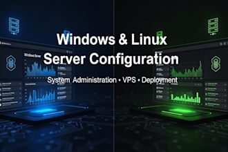 setup windows linux server configuration system administration vps