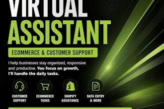 be your virtual assistant for ecommerce and customer support