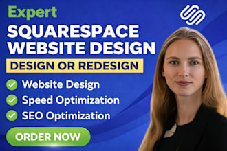 design, redesign  your squarespace website to convert
