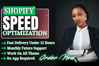 be shopify expert for shopify speed optimization, shopify website page speed