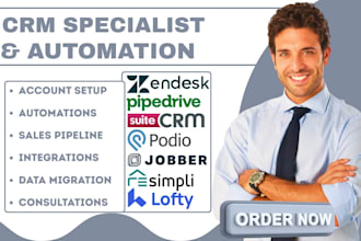 do zendesk zoho salesforce pipedrive suitecrm podio jobber resimpli crm lofty