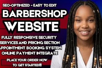 barbershop website hair salon website barber booking website grooming website