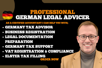 be your german lawyer for german legal advice and german tax law