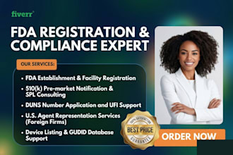 do fda registration and compliance, cosmetics, and ensure mocra compliance