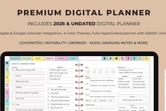 etsy digital planner etsy hyperlinked planner digital planner canva ebook