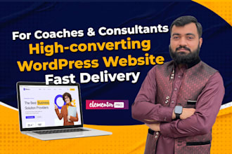 design coaching website for a life coach or consultant