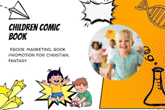 do ebook marketing, book promotion for christian, fantasy children comic book