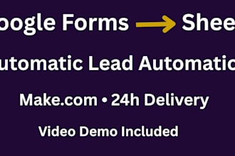 setup make com google forms to sheets automation