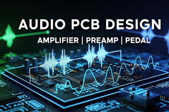 design audio amplifier pcb, preamp and guitar pedal circuits
