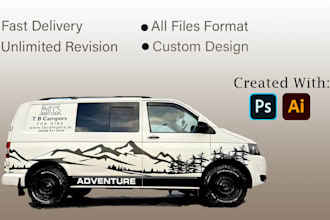 design a camper van,  trailer  or van wrap design