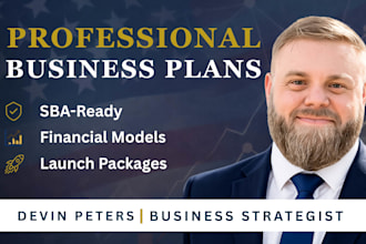 write a professional business plan for your small service business