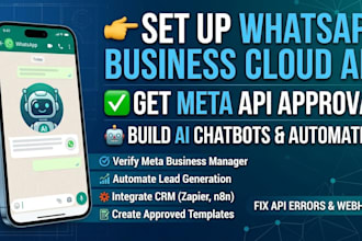 setup whatsapp business api get meta approval and n8n ai automation system