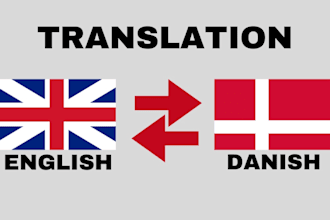 translate text from english to danish