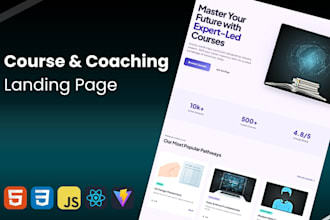 build a online course or coaching landing page
