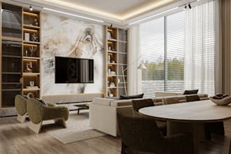 create ai interior design modeling and realistic rendering