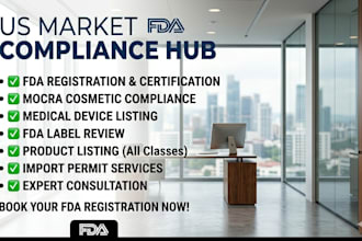 provide professional fda registration and US agent services for your business