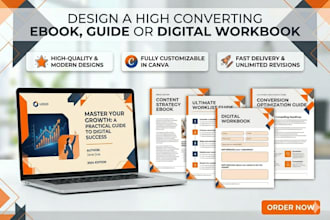design a high converting ebook, guide or digital workbook