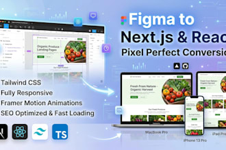 convert figma to nextjs and react with tailwind css
